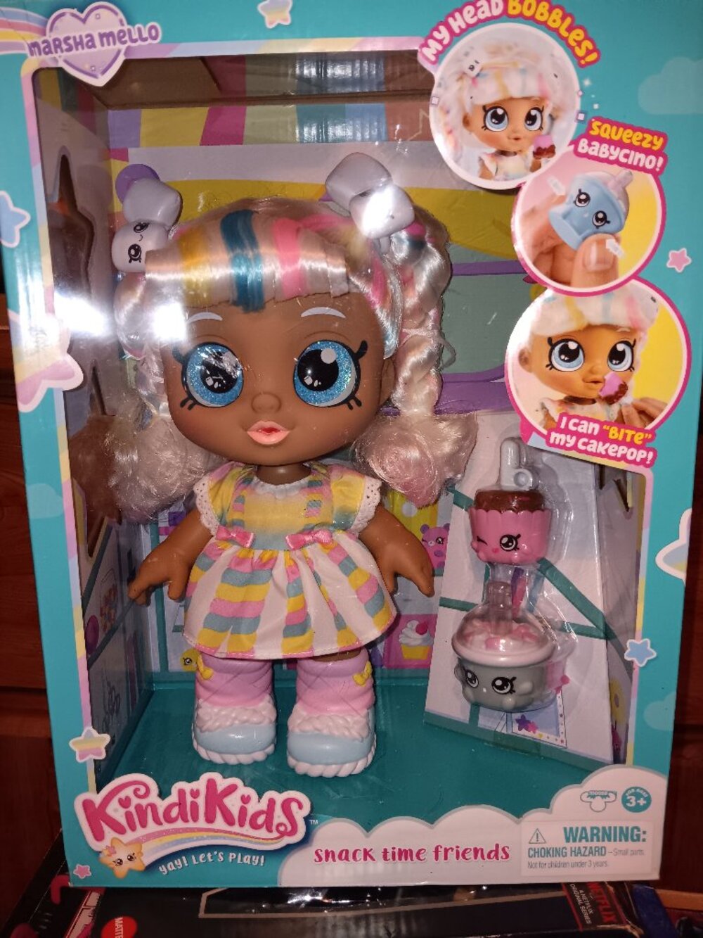 Kindi Kids Marsha Mallow Snack Time Friends NIB